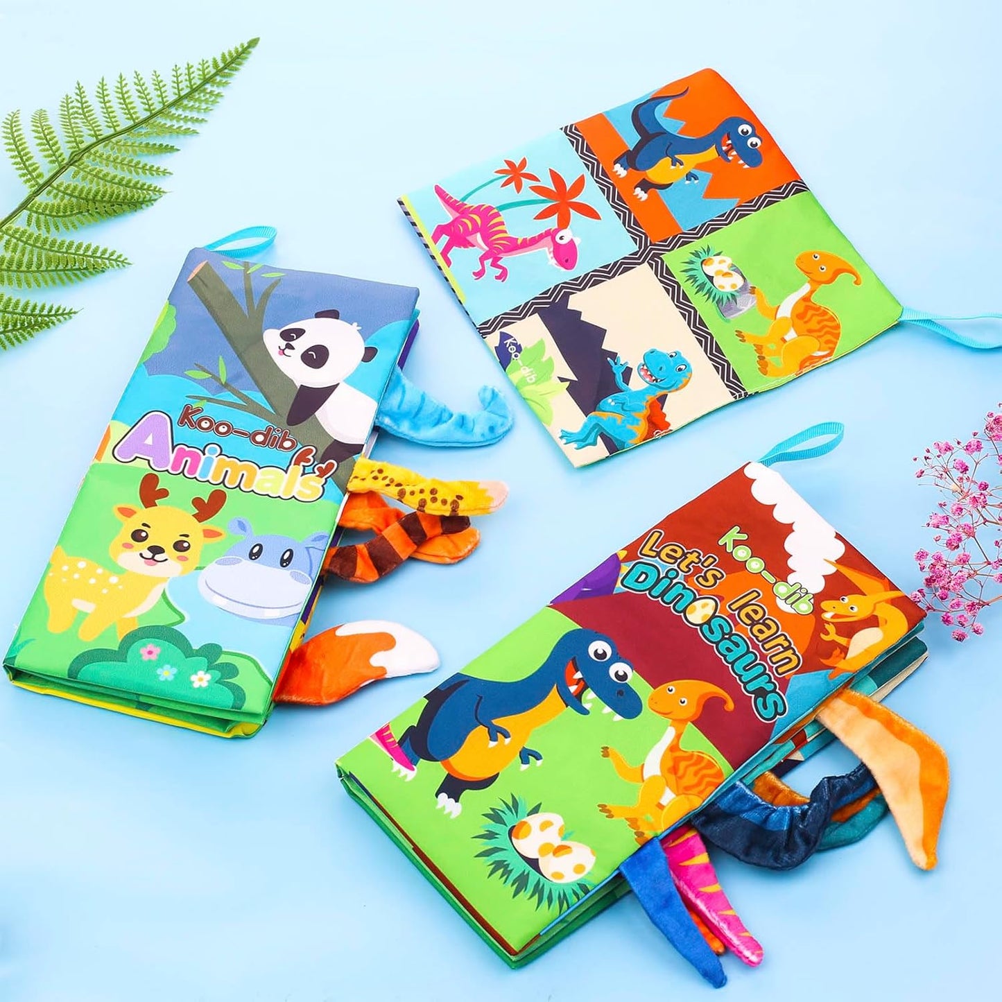 3 Pcs, Baby Books 0-6 Months, Crinkle Books for Babies, Touch and Feel Books for Infants, Infant Tummy Time Toys 0 6 9 Months, Sensory Toys for Babies, Baby Books