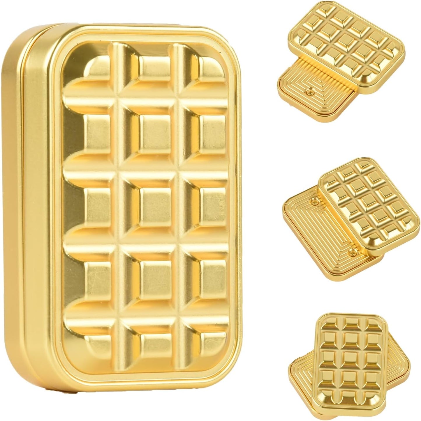 Fidget Toys Adults Magnetic Fidget Slider Magnet Fidget Toys EDC Metal Fidget Slider Haptic Slider EDC Fidget ADHD Anxiety Stress Relief Toy Adults Fidget Toys Adults Anxiety Metal Fidget Toys-Gold