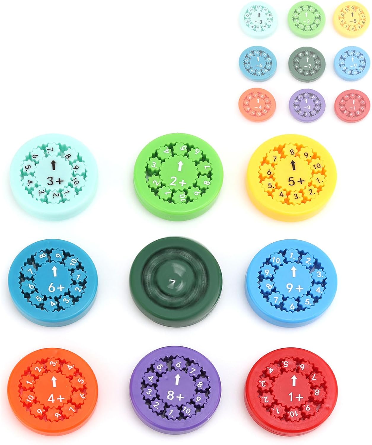 HengLiSam Math Fact Fidget Spinner, Classrooms Learn Math Multiplication and Division Tools, Math Learning Education for Students, Parent-Child Math Fidget Toys Games