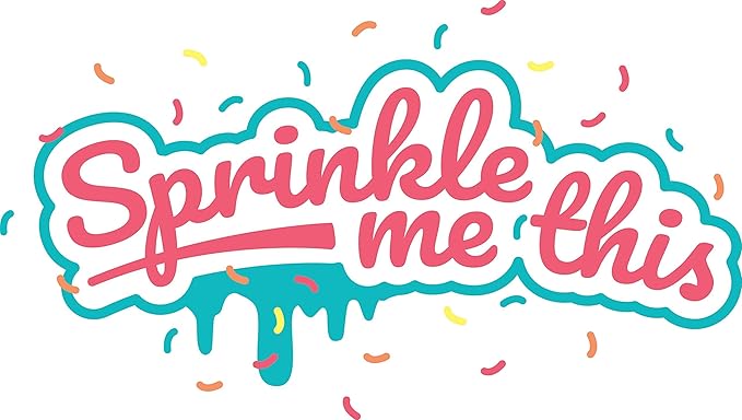 Confetti Christmas Sprinkles - 8 oz Resealable Stand Up Candy Bag - Christmas Themed Holiday Sprinkle Mix - White, Green, and Red Quins - Bulk Sprinkles for Baking and Decorating