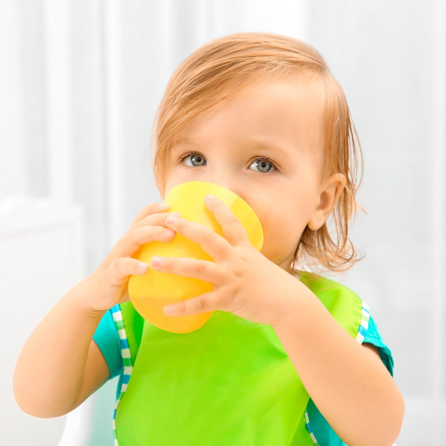 Avanchy Silicone Training Cup – 12 oz Open Cup for Toddlers and Infants – Ideal for Baby Led Weaning and Transitioning from Bottles, Pink