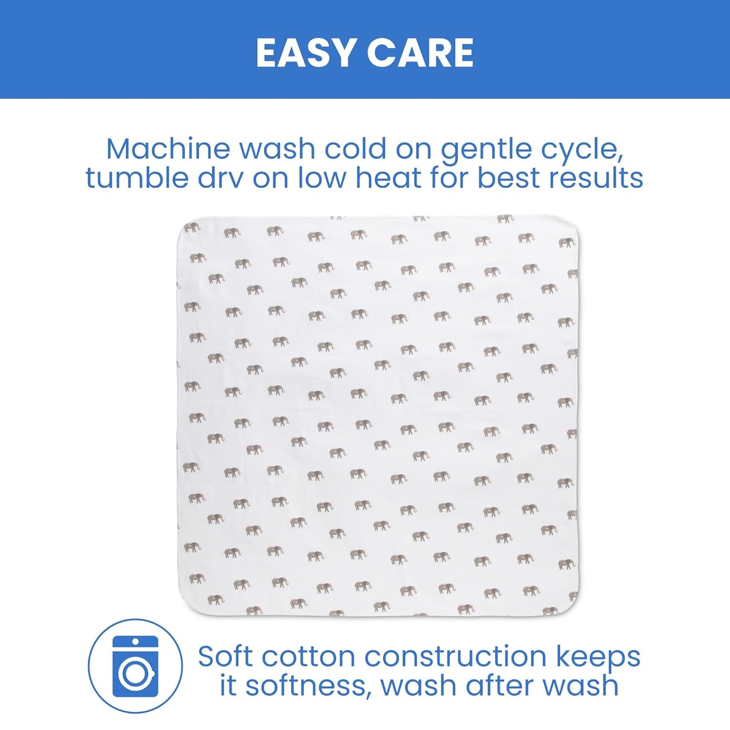 Delta Children 100% Cotton Flannel Baby Receiving Blankets for Girls and Boys – 30x30 Inches (Pack of 2), Safari Friends