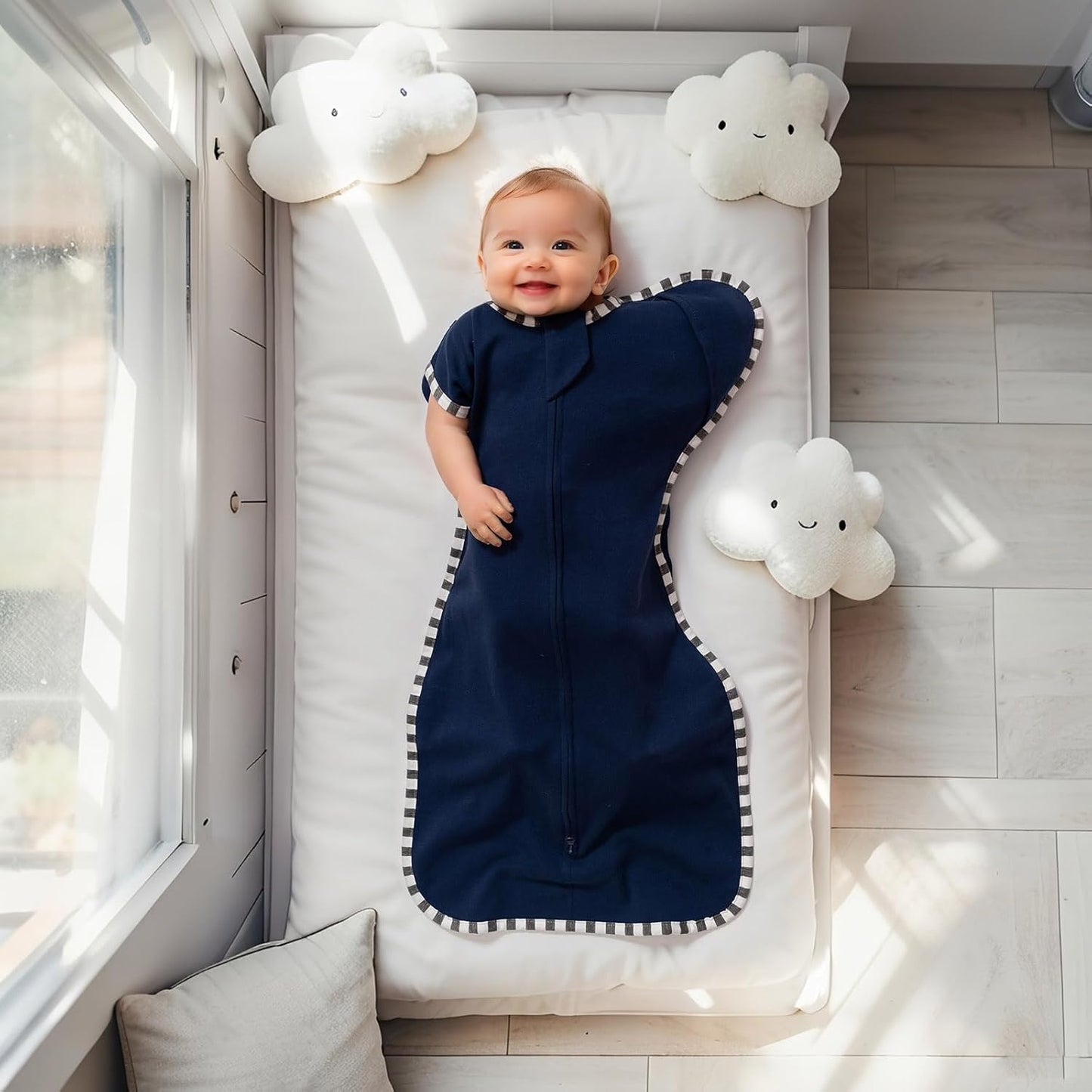 2-Pack Baby Transition Swaddle Set, Breathable Infant Sleep Sack, Soft Swaddling Sack for Boy Girl