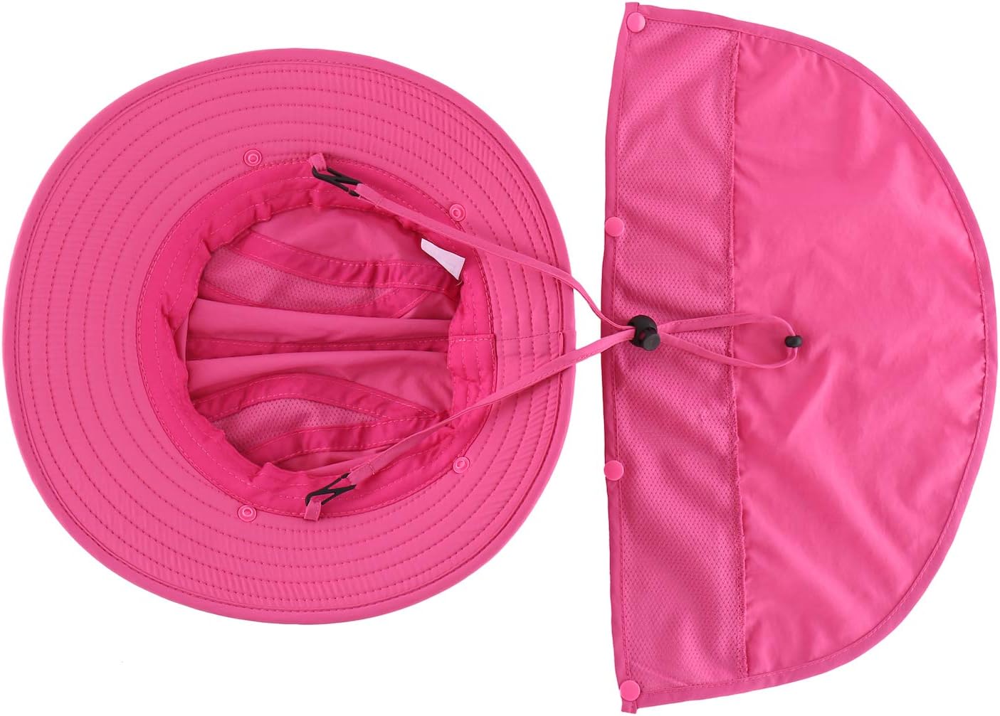 Home Prefer UPF 50+ Boys Sun Hat with Neck Flap Wide Brim Summer Beach Bucket Hat for Boys Girls Toddler Kids Safari Hat