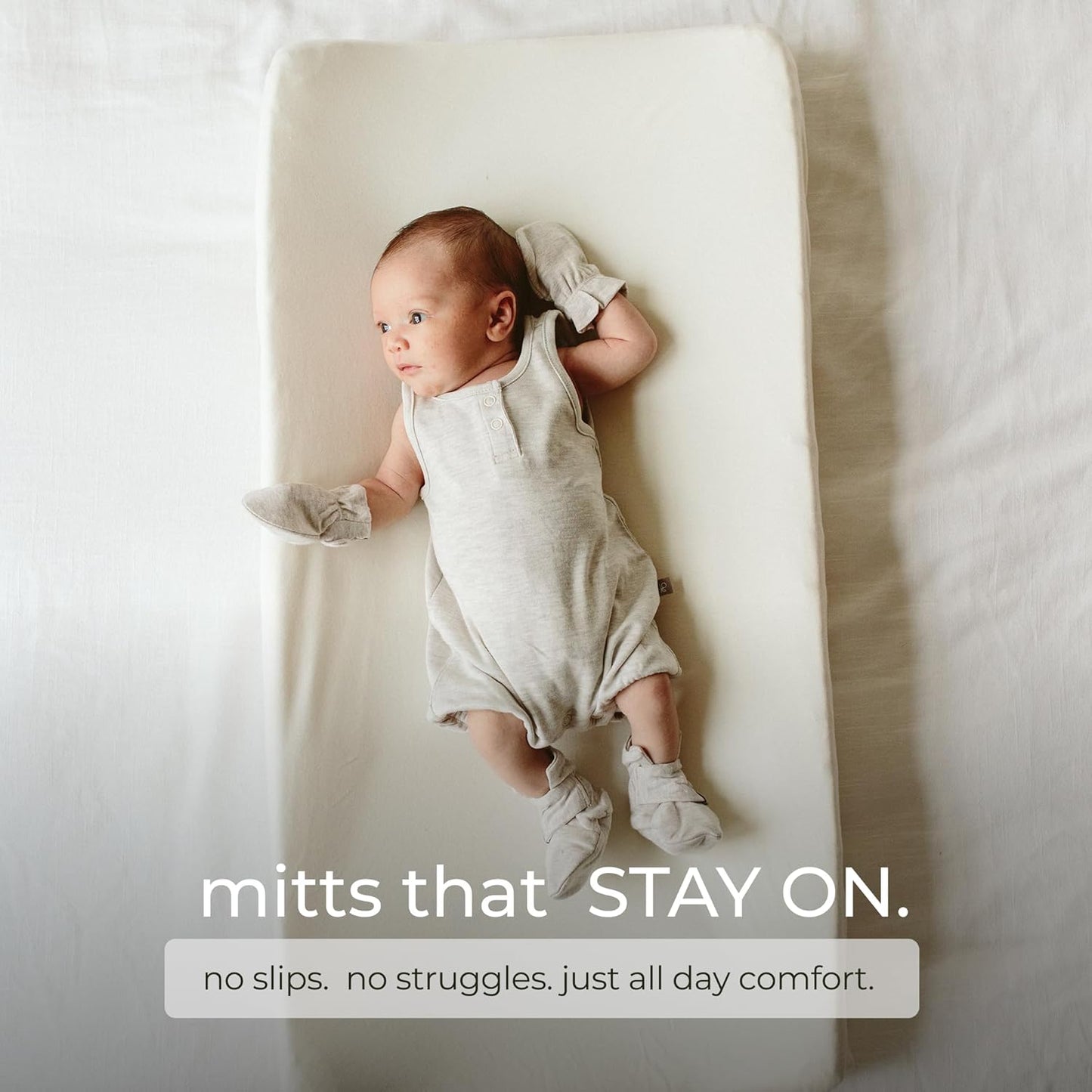 goumikids Viscose Made from Bamboo Cotton Anti-Scratch Soft Stay-On Mitts