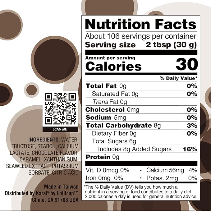 Tea Zone [7 Pounds] Chocolate Popping Pearls for Boba Tea Beverages, Sweets, Ice Cream Topping | B2071