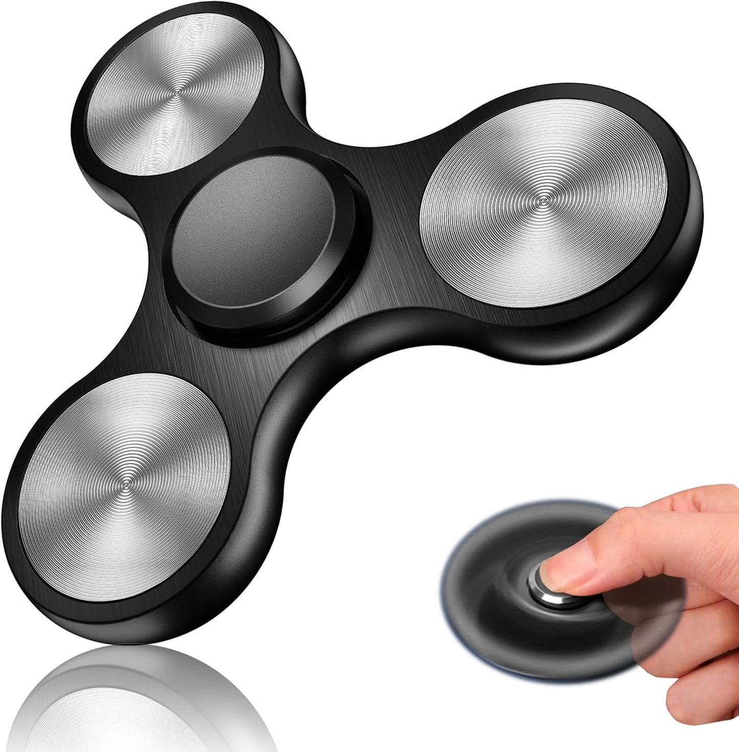 Fidget Spinners Toy, 3-8 Min Spins Time Stainless Steel Bearing Metal Fidget Spinner, EDC ADHD Stress Anxiety Relieves Fidgets Finger Toys, Novelty Toy for Kids and Adults