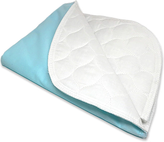 RMS Ultra Soft 4-Layer Washable and Reusable Incontinence Bed Pad - Waterproof Bed Pads, 34"X36" with Two 18" Flaps