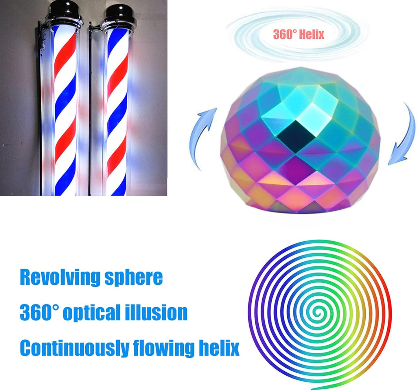 Desk-Fidget-Toys for Kinetic-Toy: Cool-Gadgets Cool-Stuff for Adults Kids Teens, Spinning Up to 180 Seconds, Stress Relief Toy for Christmas Optical-Illusion Gift for Office School Home Women Men