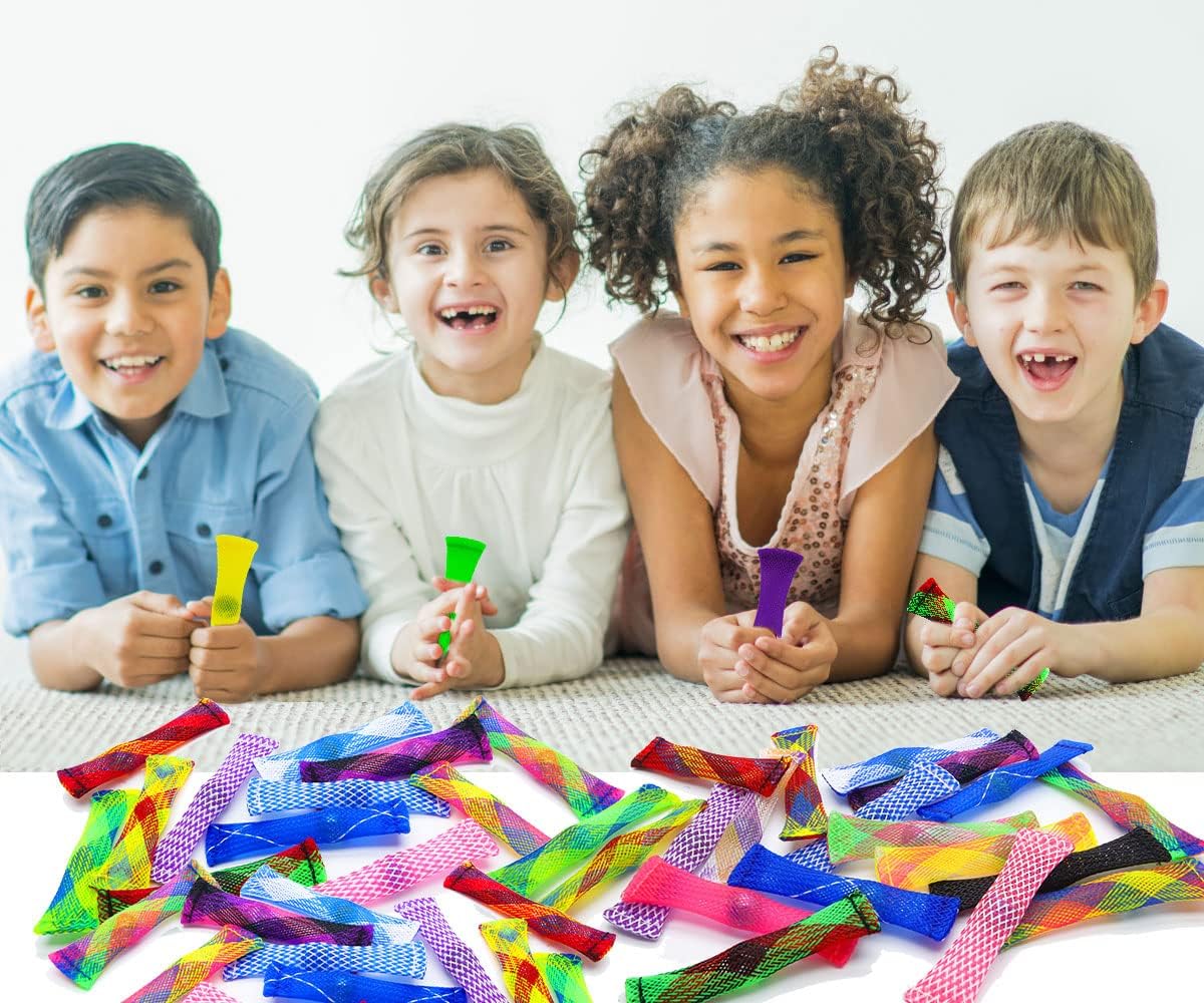 44 Pack Marble Mesh Fidget Toys,Fidget Toy Mesh and Marble Stress Relieve and Anxiety for Children and Adults, Stress Relieve Toy, Focus Enhance