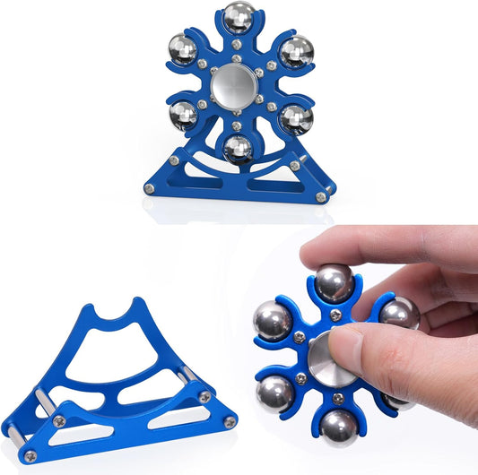 Desk-Fidget-Toys for Ferris-Wheels-Spinner: 4mins Kinetic-Metal-Spinner, Cool-Gadgets-Stuff for Kid Children Teen Adult EDC-Toy, ADHD Tools Stress Relief for Office Home School Men Woman Christmas