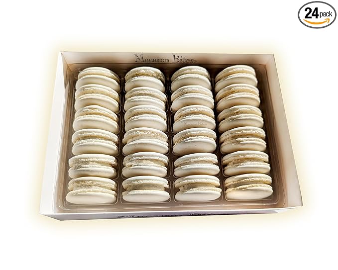Vanilla Macaron Cookies Gift Box - 24 Count