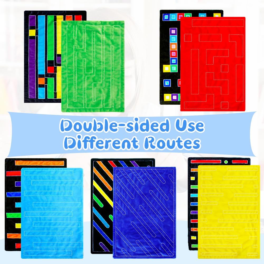 5 Pcs Marble Maze Mat Fidget Toys Anxiety Calming Toys Autistic Sensory Toys Kids Fidget Toys for Kids with Special Needs Calm Down Corner Supplies