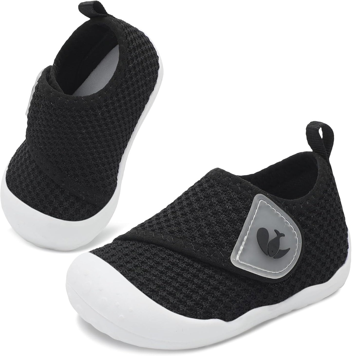 FEETCITY Baby First Walking Shoes Wide Baby Shoes Infant Sneakers Newborn Crib Shoe Barefoot Lightweight Slip On Shoe