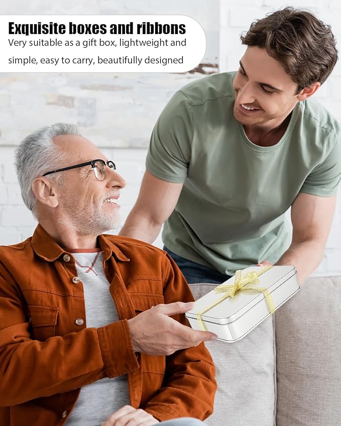 Metal Tins Box With Lid, 8 Pack Cookie Tins With Lids Tin Containers With Lids For Treats, Gifts, Favors, Candle And Crafts (4.92 x 3.54 x 2.36)