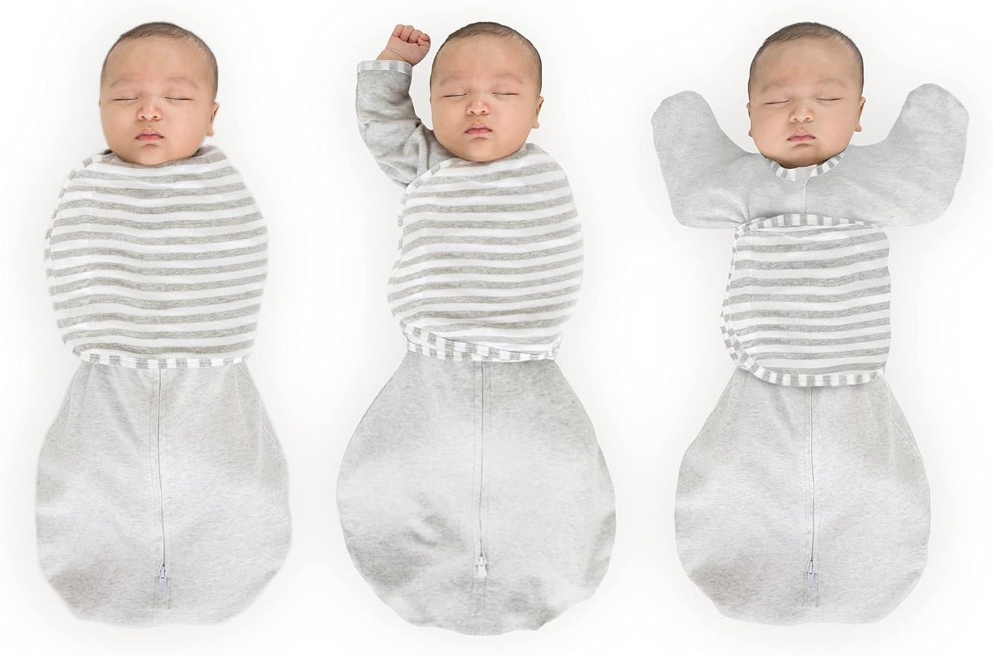 SwaddleDesigns 6-Way Omni Swaddle Sack Arms Up Swaddle for Newborn, More Options to Calm Startle Reflex, Improves Sleep