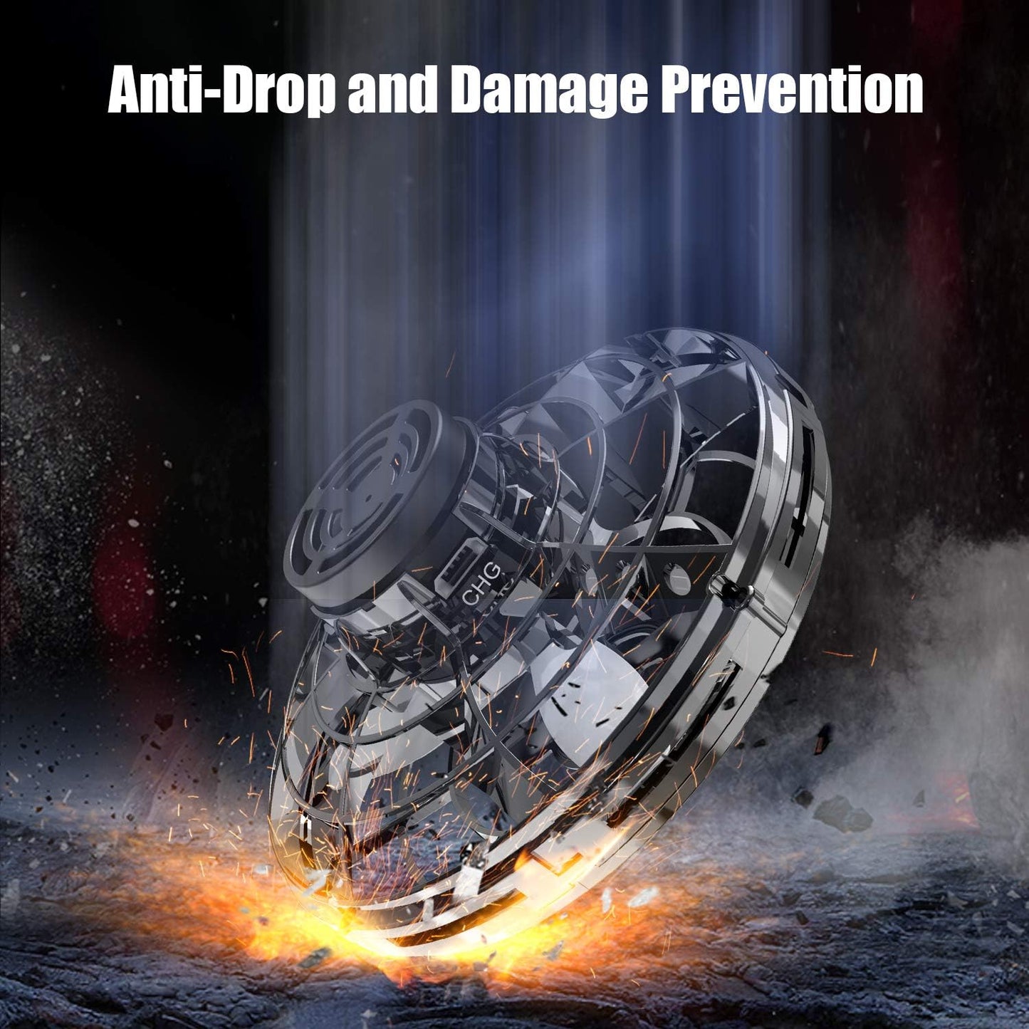 FLYNOVA Hand Operated Mini Drones,UFO Magic Flying Orb with Lights,Hover Boomerang Fidget Spinner,Easter Christmas Birthday Gift for Indoor Outdoor Party Boys Girls Teen Toy Age 8 9 10 11+