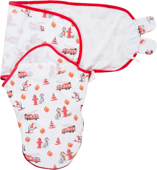 LollyBanks Baby Swaddles, 100% Organic Cotton Swaddle for Newborns Boys and Girls, 3-6 Months Swaddle Sacks with Easy Change Zipper, Newborn Swaddles Baby Registry (Dog Print)