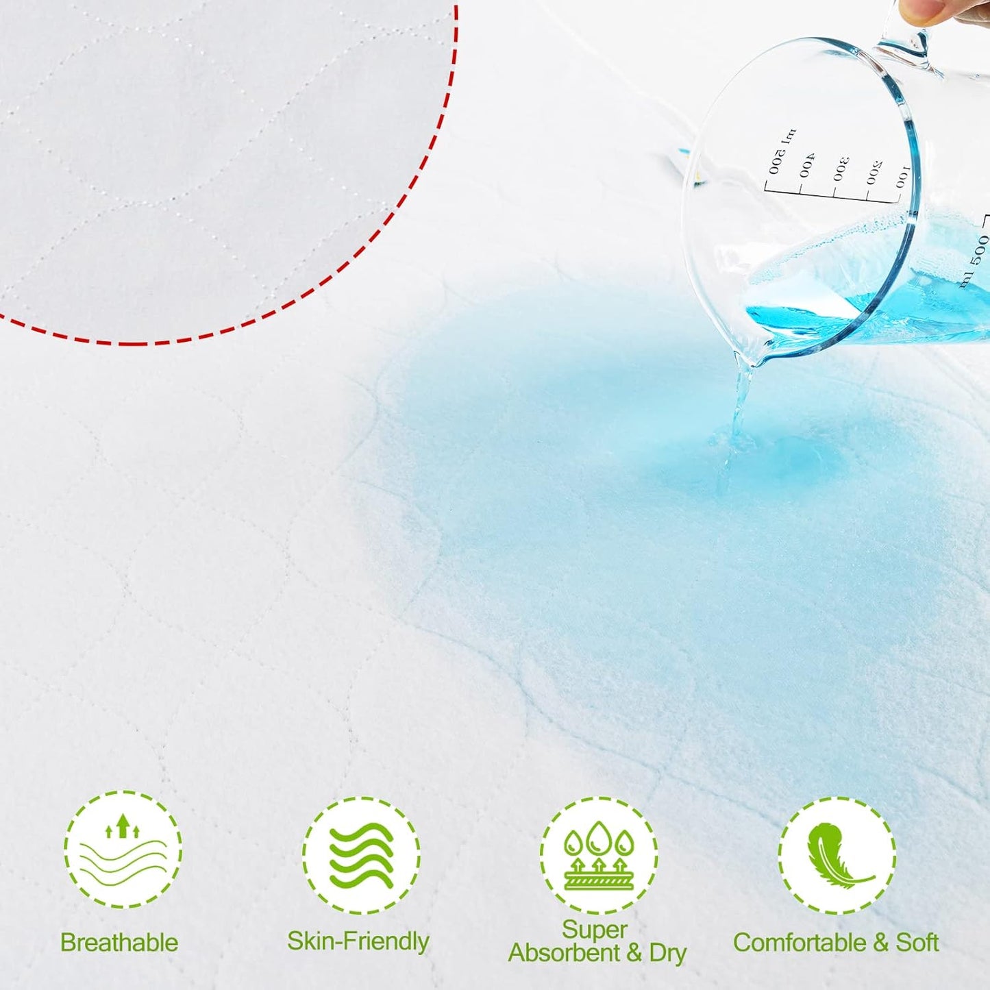 Bamuho 2 Pack Pee Pads for Kids 34"x 36", Washable Potty Training Bed Pads for Toddlers with 4 Layers of Protection, Waterproof Bed Pads Great for Children, Adults and Pets