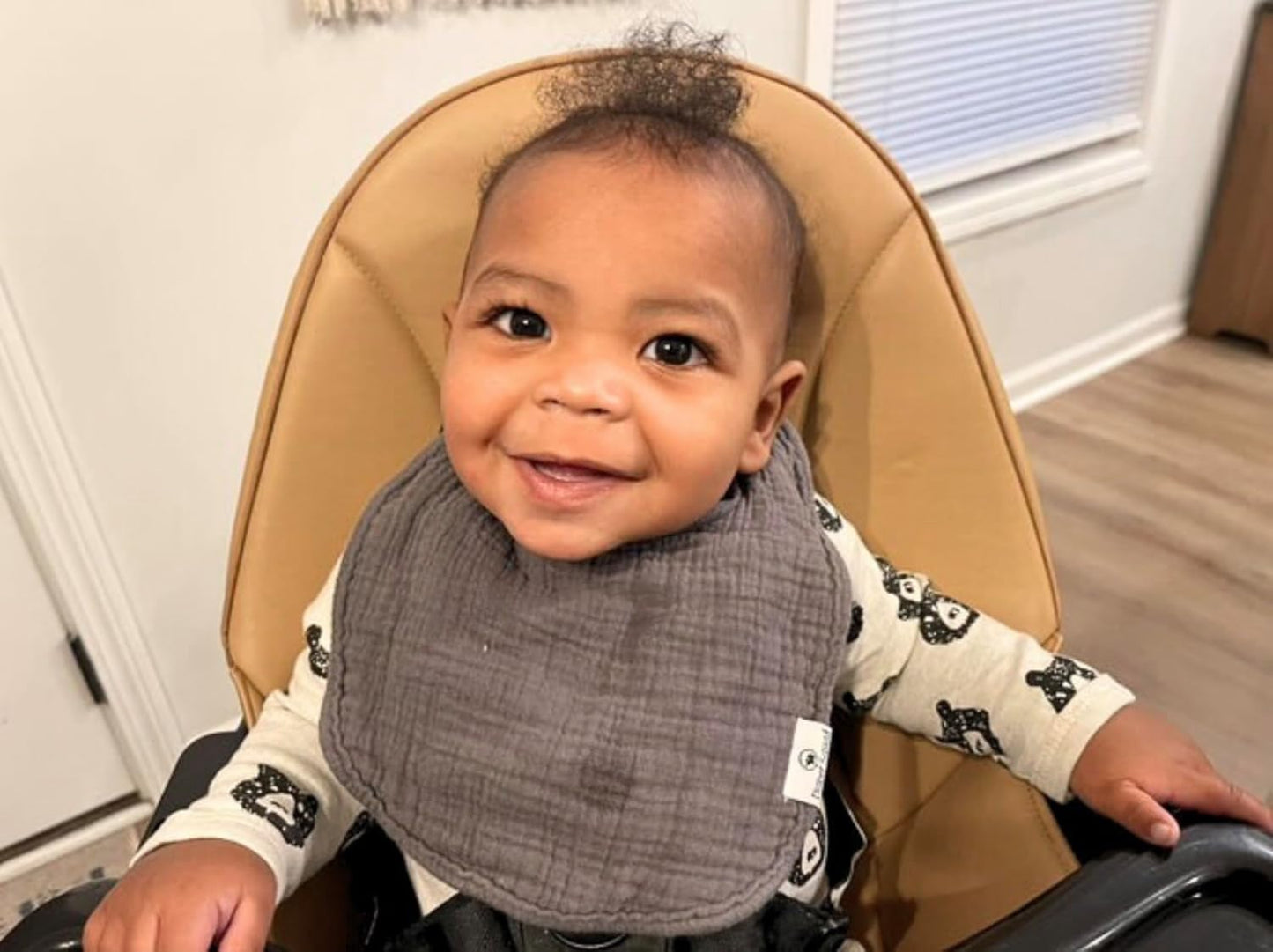 DiaperSquad's Baby Bibs for Drooling and Teething, Bibs for Boys, Baby Girl - Solid Cotton Baby Drool Bibs