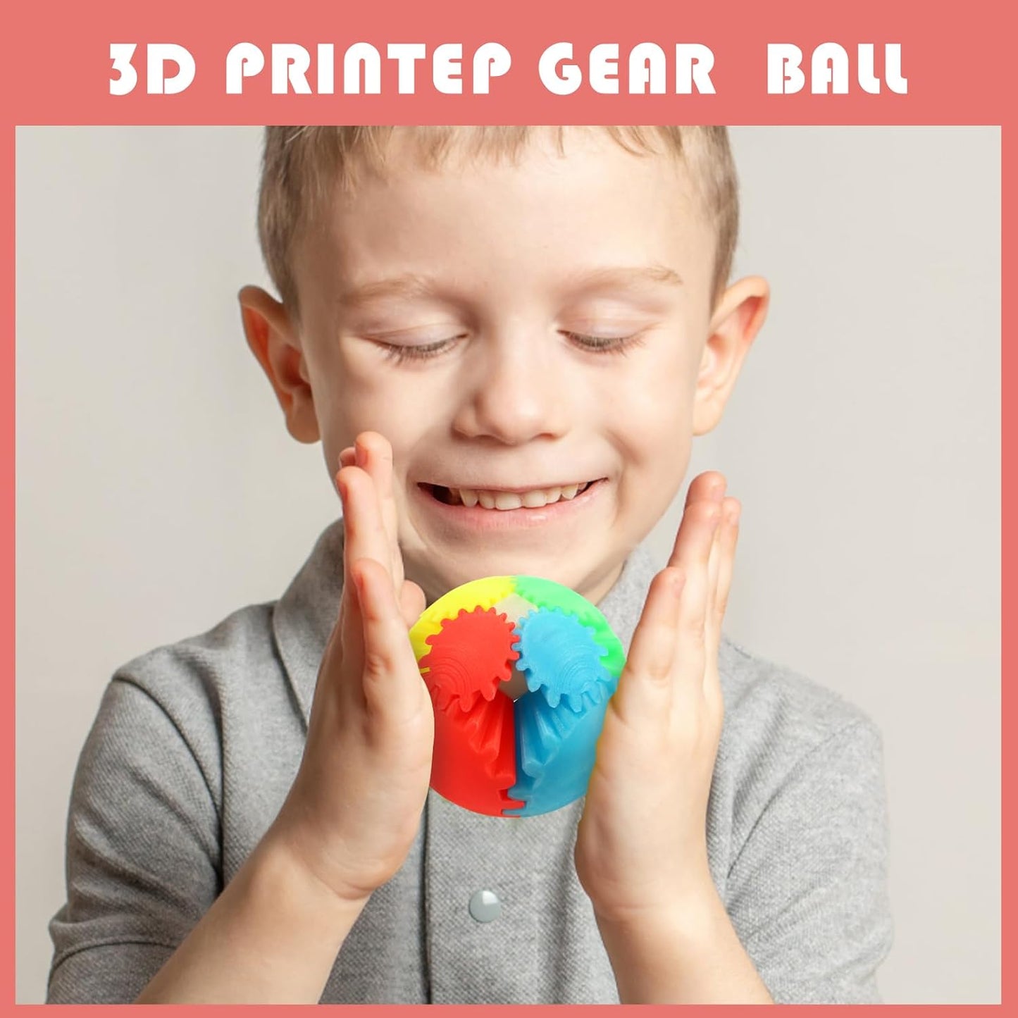 MerryXD Gear Ball Fidget Toy,GearSphere Desk 3D Printed Perfect for Stress and Anxiety Relaxing Fidget Toy Gear Fidget Sphere Activity Gear Ball for Adults Grow in The Dark