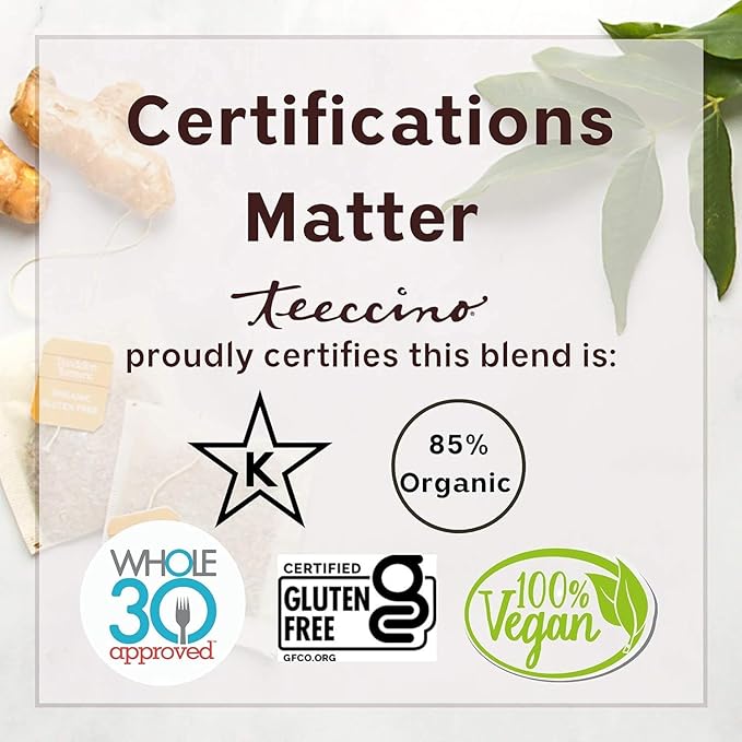 Teeccino Dandelion Mocha Mint Herbal Coffee - Caffeine-Free Coffee Alternative with Prebiotics, Gluten Free, Acid Free - Medium Roast, 10 oz, Pack of 3