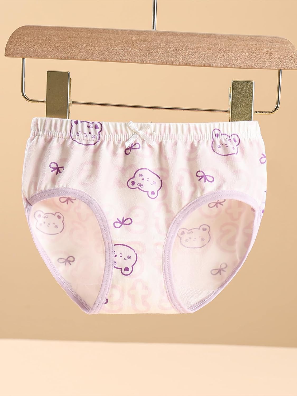 Haloumoning Girls Underwear Soft Cotton Underwear Toddler Girls Briefs Kids Comfy Panties,4-pack