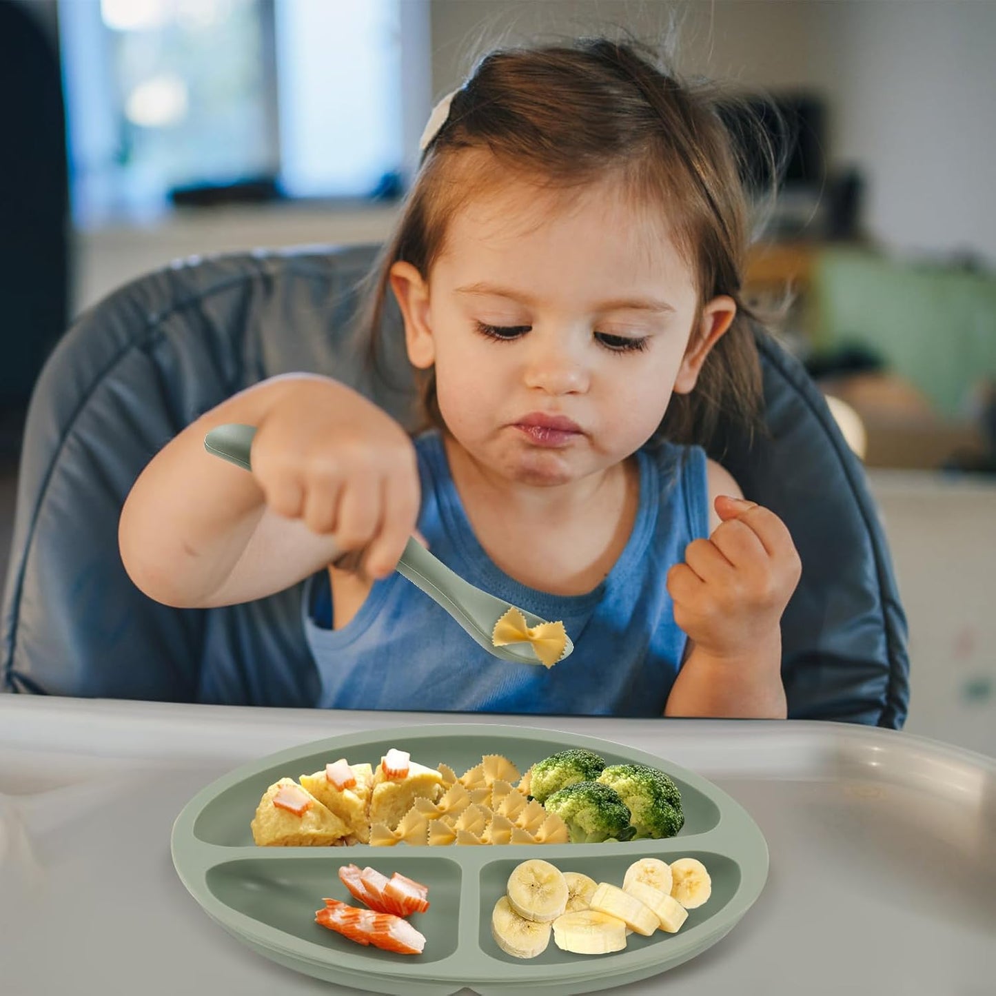 6 Pack Silicone Baby Spoons, Baby Spoons Self Feeding 6 Months+, BPA Free, Soft Tip Baby Utensils Feeding Spoon, Baby Led Weaning Supplies, Dishwasher and Boil Safe