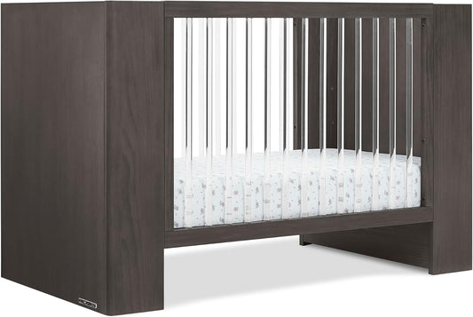 Delta Children Aerin 4-in-1 Convertible Crib - Greenguard Gold Certified, Rustic Grey