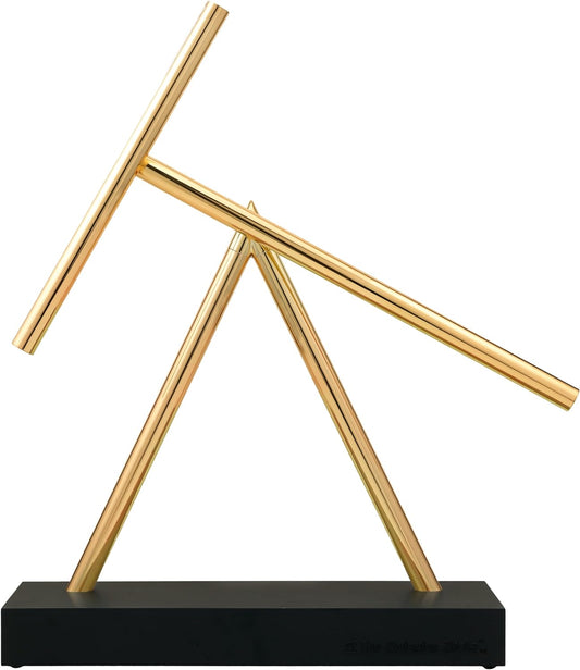 Kinetic Energy Sculpture - Desktop Toy Version (Black/Gold)