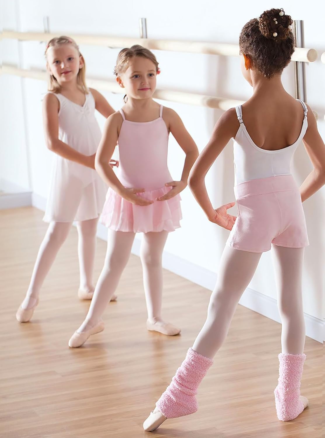 Toddler Girls Tights Dance Ballet Footed Leggings Ultra Soft Stockings for Kids Students