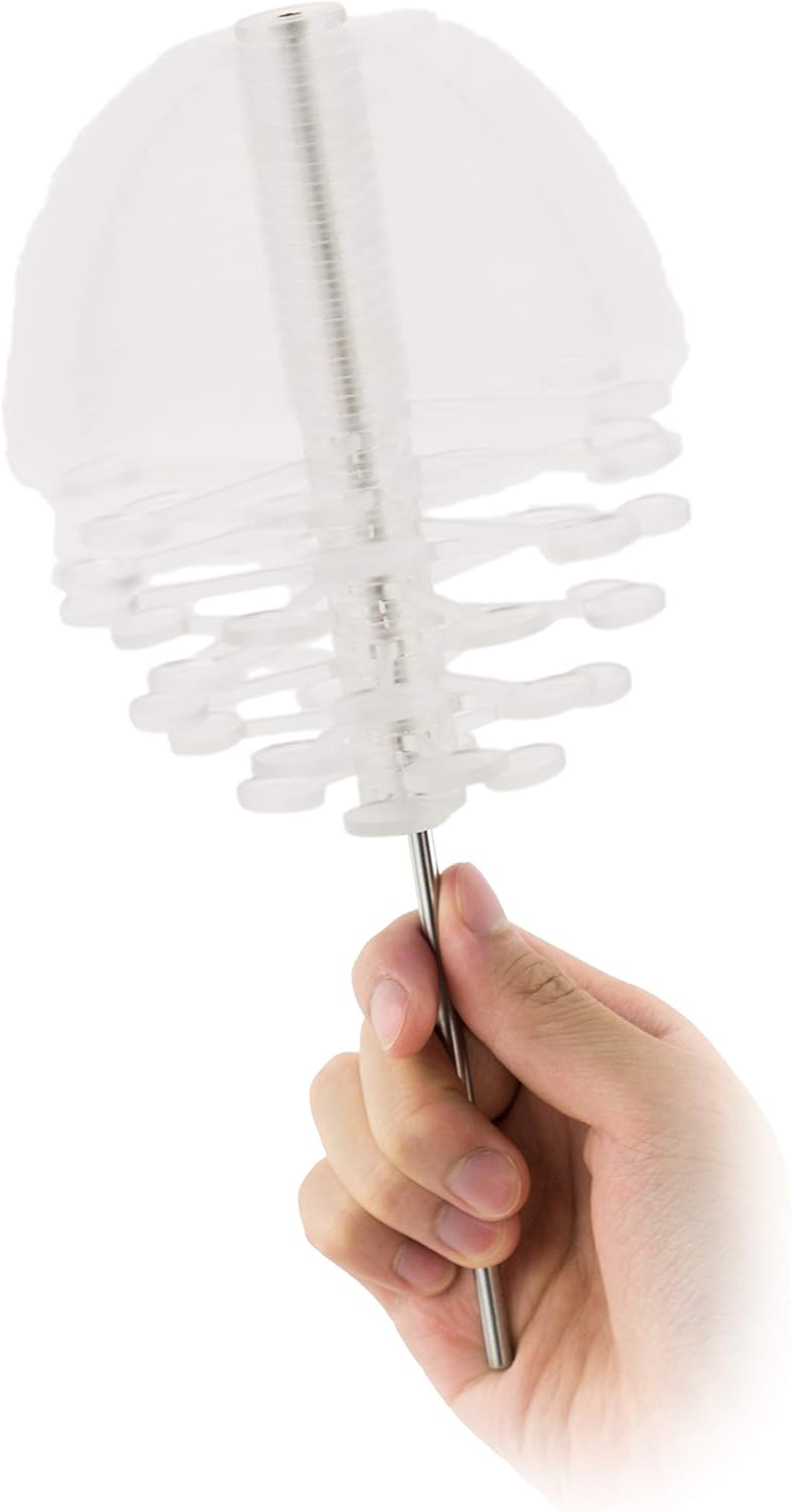 Crystal Caprice Lollipopter - Spin Magic with a Twist! Interactive Kinetic Toy and Stylish Sculpture with Special Domed Case, Inspired by Nature's Geometry