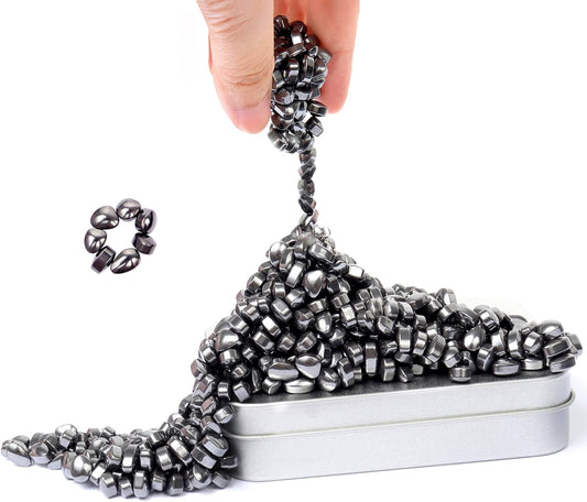Over 500 Black Weak Magnetic Ferrite Putty Stones Desk Fidget Toys for Adults.