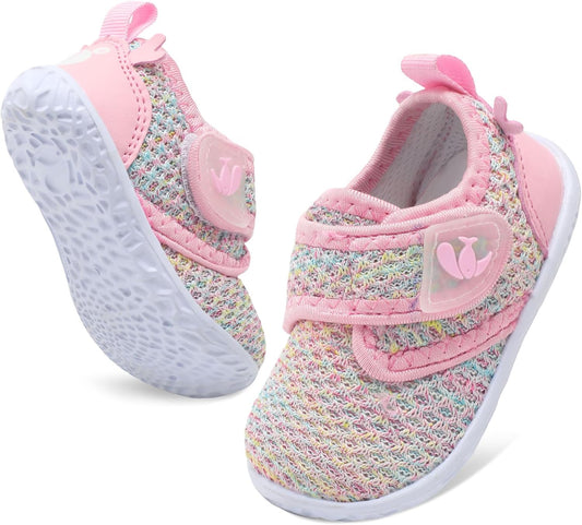 FEETCITY Baby Walking Shoes Barefoot Baby Shoes Infant Sneakers Newborn Crib Shoe Lightweight Flexible Slip On Shoe