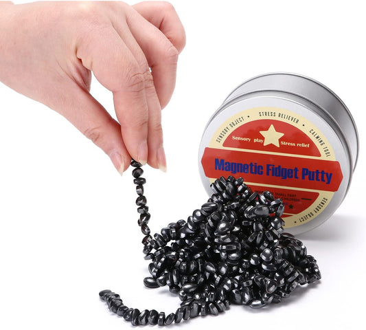 550 PCS Magnetic Ferrite Stones Toys Magnet Crags Ferrite Balls Putty, Magnet Gadgets Seriously Satisfying Office Desk Fidget Toys for Adults Gift