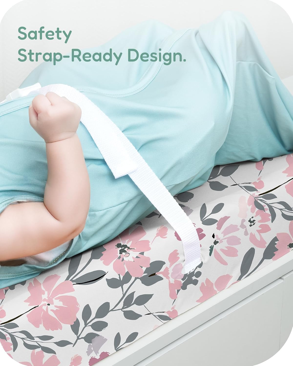 Extra Stretchy Changing Pad Cover, Ultra Soft Premium Jersey Knit Changing Pad Sheets, Unisex for Boys Girls, Fits All Standard Changing Tables/Dresser Tops - 2 Pack