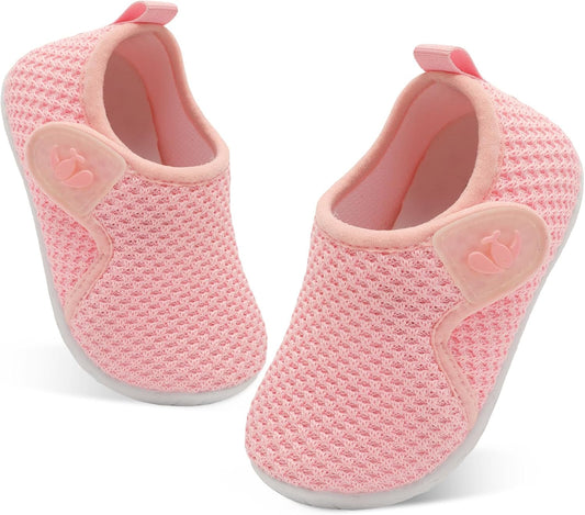 FEETCITY Toddler Walking Shoes Slip On Toddler Shoes Boys Girls Kids Sports Sneakers Casual School Shoes Barefoot Shoes