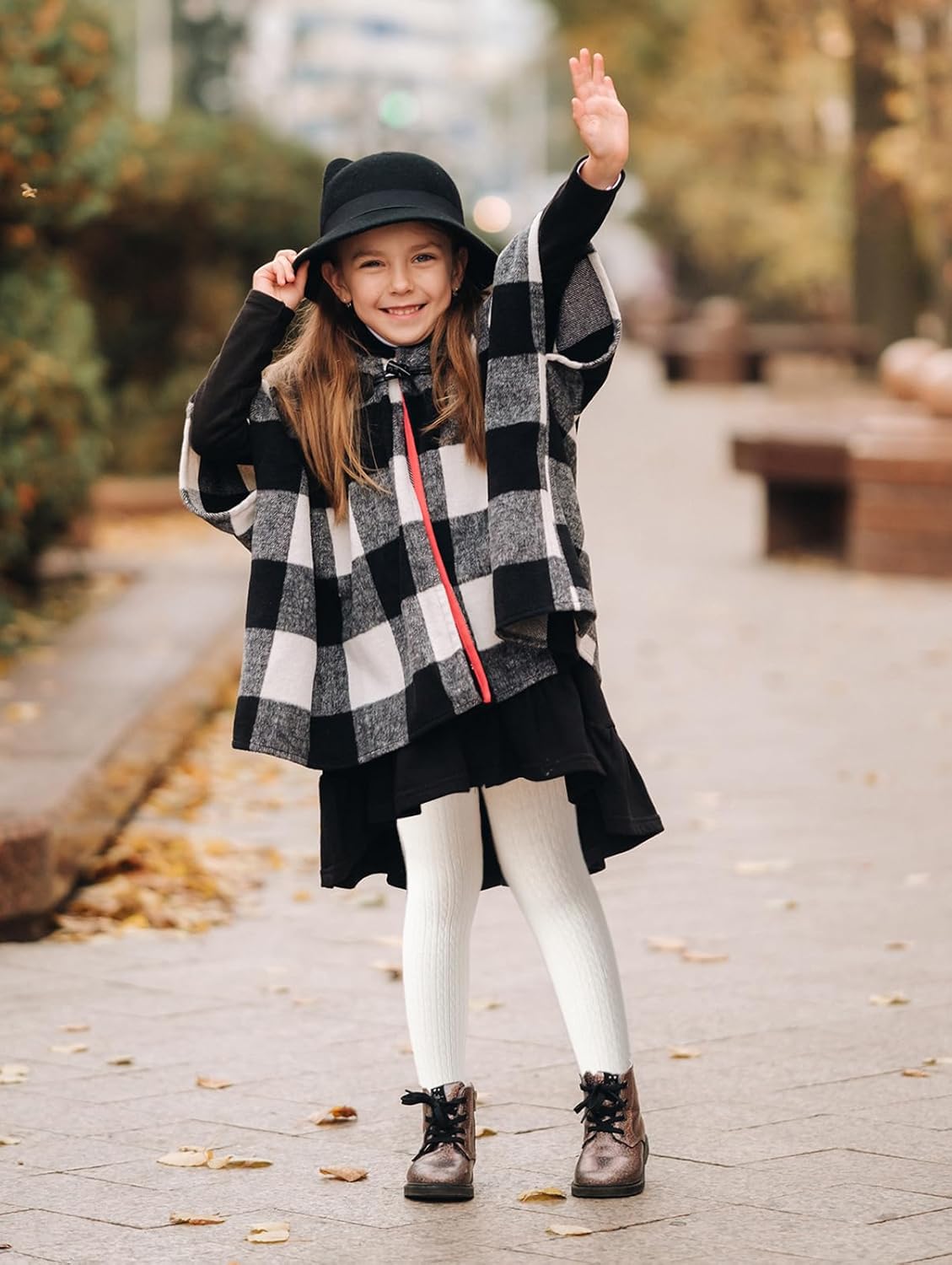 CHUNG Toddler Little Girls Cotton Tights Footed Thick Winter Cable Knit Legging Pantyhose Stocking