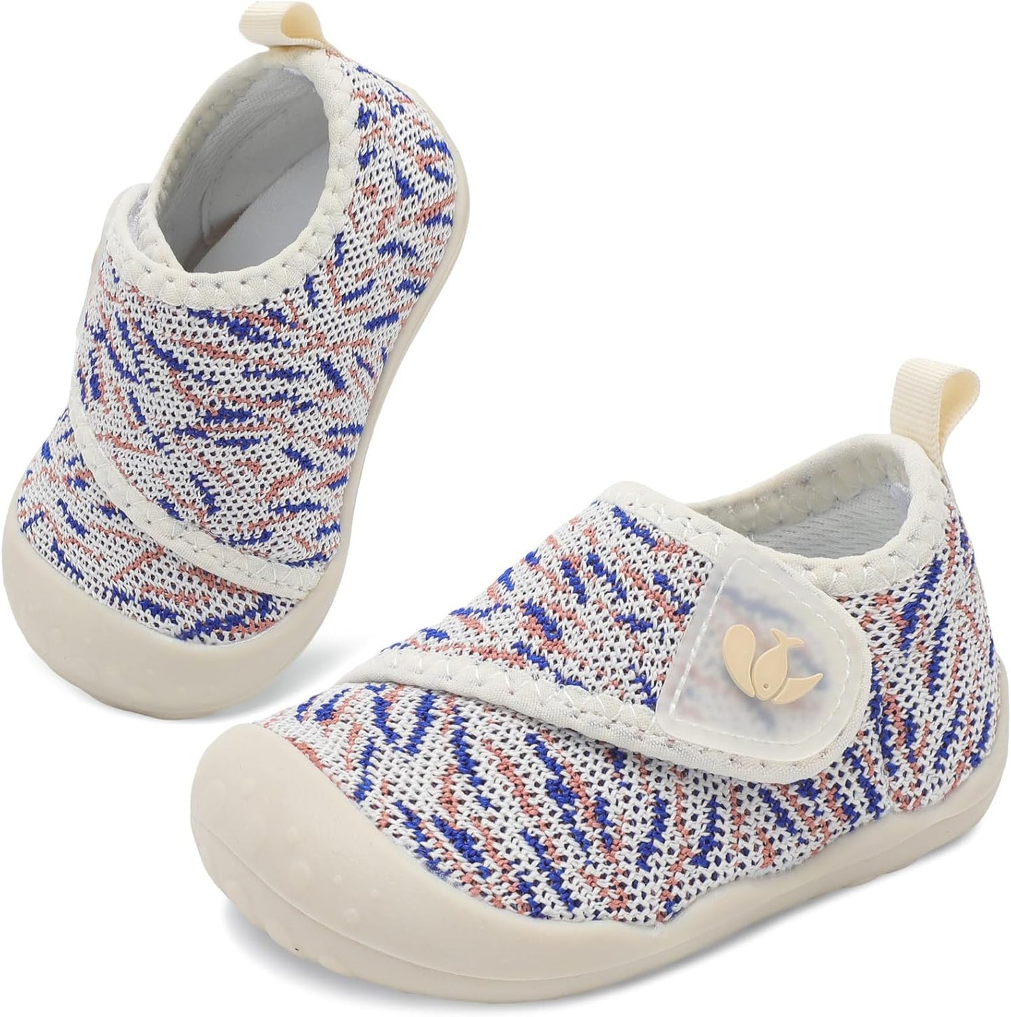 FEETCITY Baby First Walking Shoes Wide Baby Shoes Infant Sneakers Newborn Crib Shoe Barefoot Lightweight Slip On Shoe