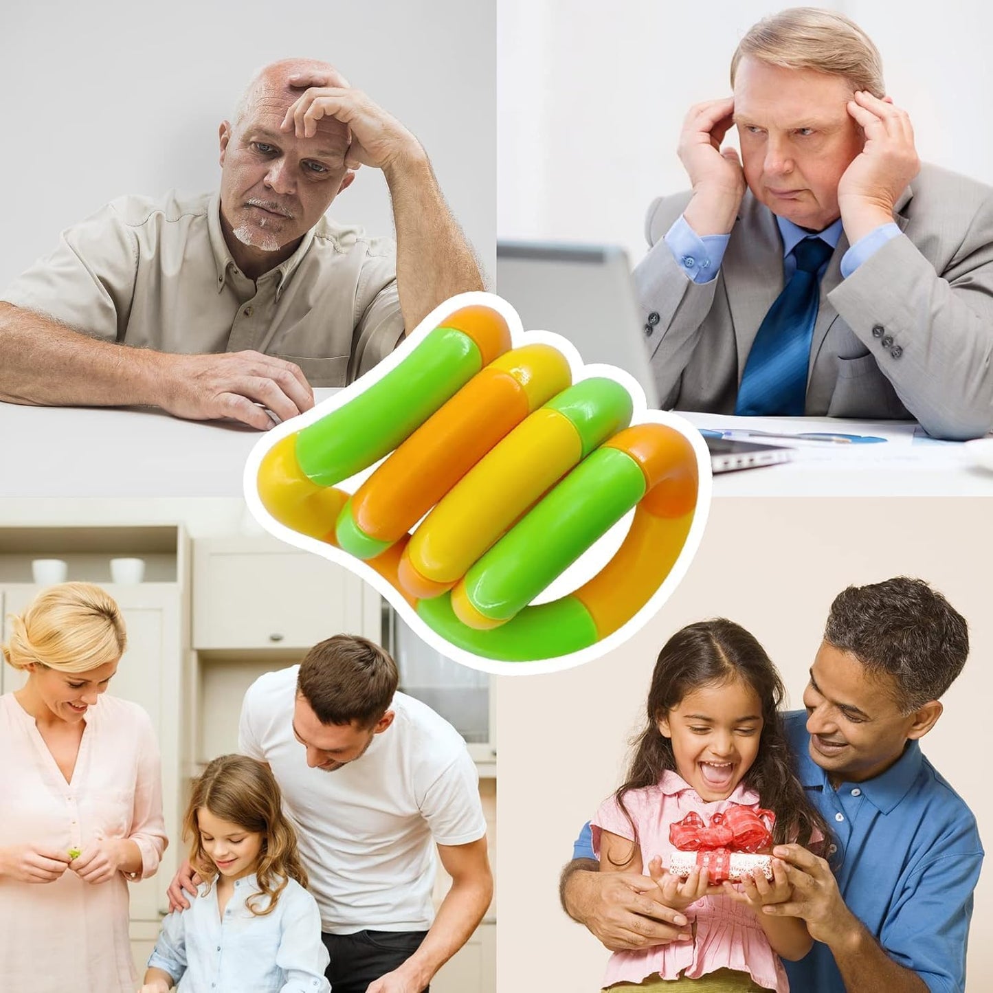 50PCS Random Multicolored Quiet Fidgets Toys for Unique Fidget Experience, Anti Anxiety Sensory Toys Combine into New Shapes,Brain Imagination Tools,Party Supplies