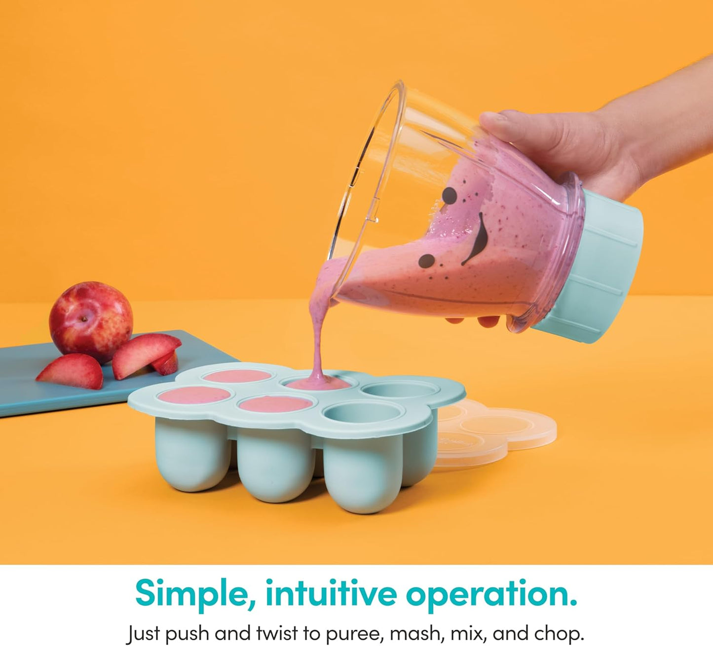 NutriBullet NBY-50100 Baby, 32-oz, Blue (Renewed)