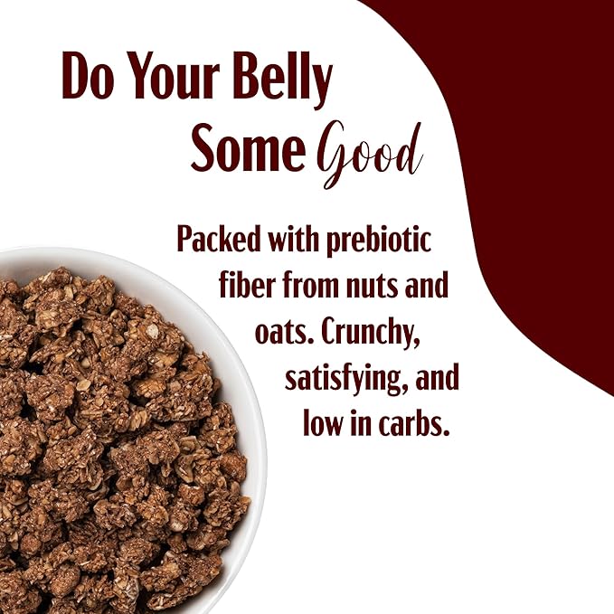 TGB Chocolate Coconut Granola, Crunchy Almond Butter Clusters, Low Sugar, Gluten Free, Non-GMO, Natural Breakfast Cereal, Healthy Snack, 8 ounces