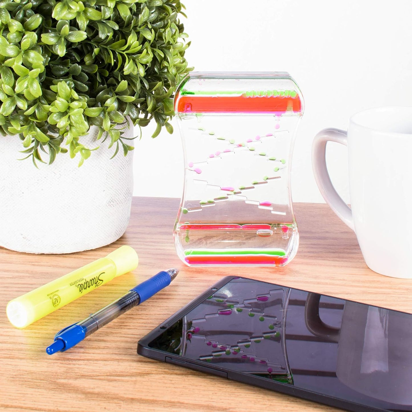 Super Z Outlet Liquid Motion Bubbler for Sensory Play, Fidget Toy, Children Activity, Desk Top, Assorted Colors (Style #2)