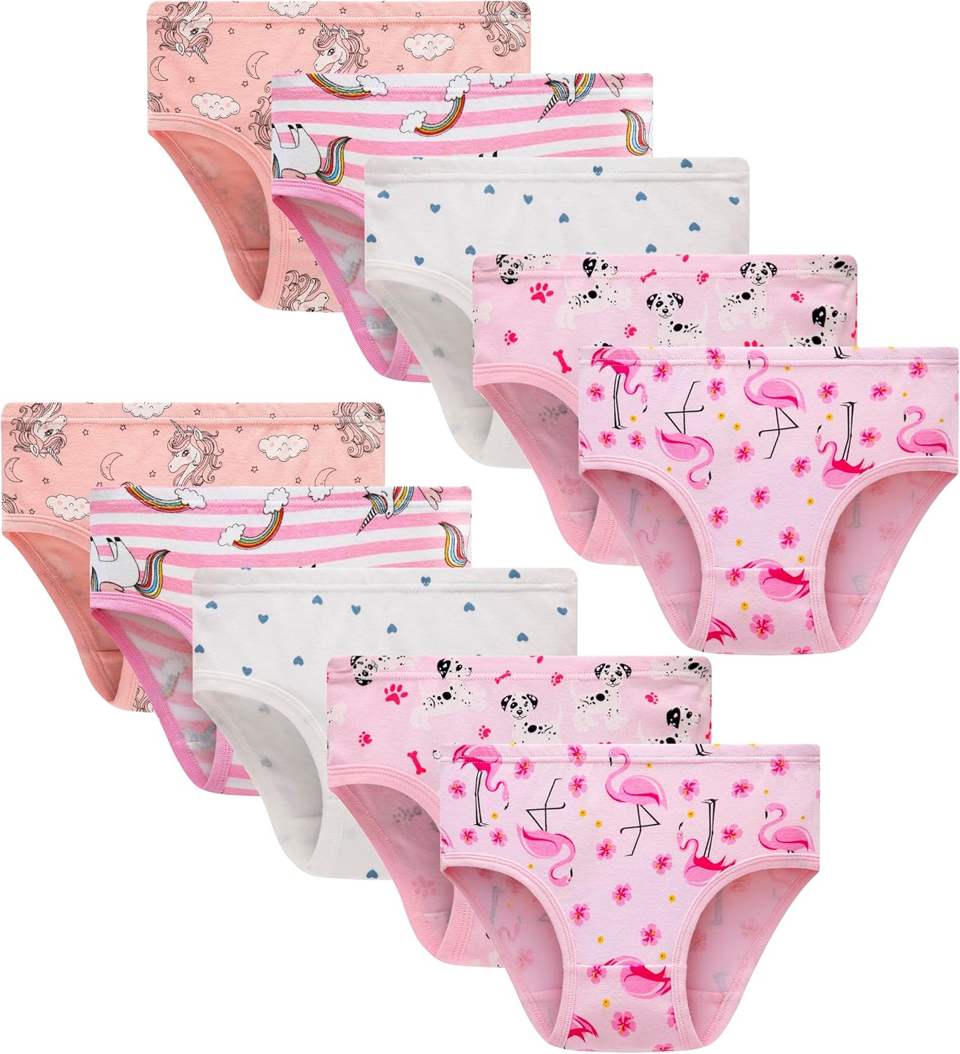 Barara King Little Girls' Soft Cotton Underwear Toddler Undies Kids panties