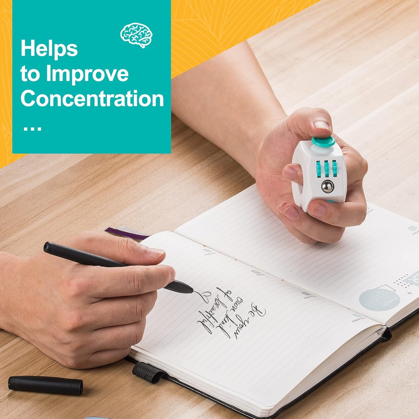 Fidget Cube Stress Relief Toy – 6 Sided Infinity Cube Fidget Toy for Kids, Adults – Heavy Duty ABS Plastic Sensory Fidget Toy for Anxiety Relief – Ideal for Office, School, Traveling