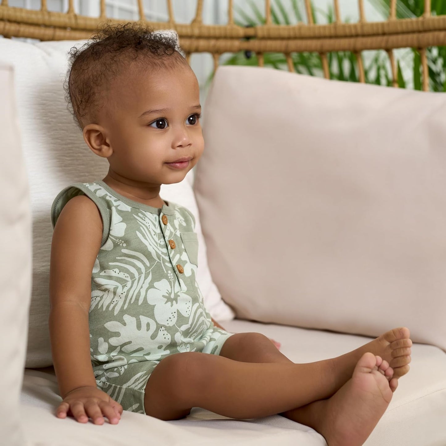 Gerber baby-boys Short Leg and Long Leg Romper Set