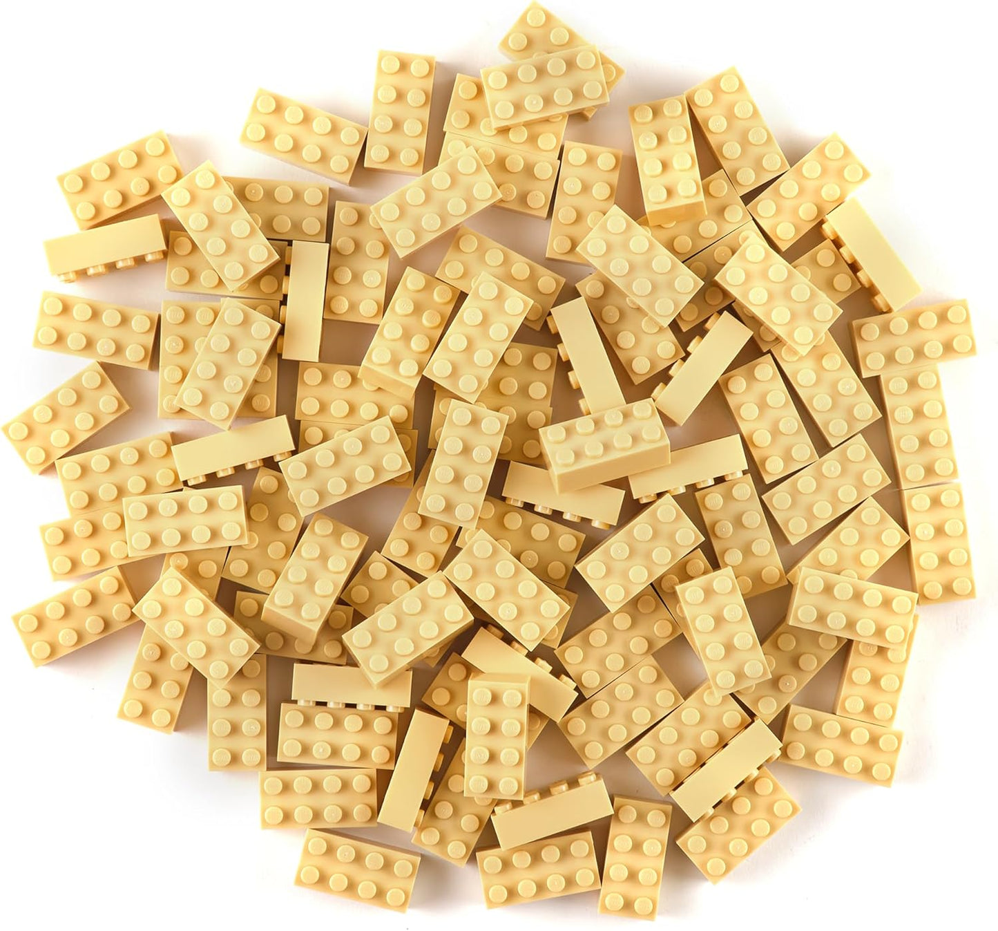 Strictly Briks Classic Bricks Starter Kit, Sand, 96 Pieces, 2x4 Studs, Building Creative Play Set for Ages 3 and Up, 100% Compatible with All Major Brick Brands