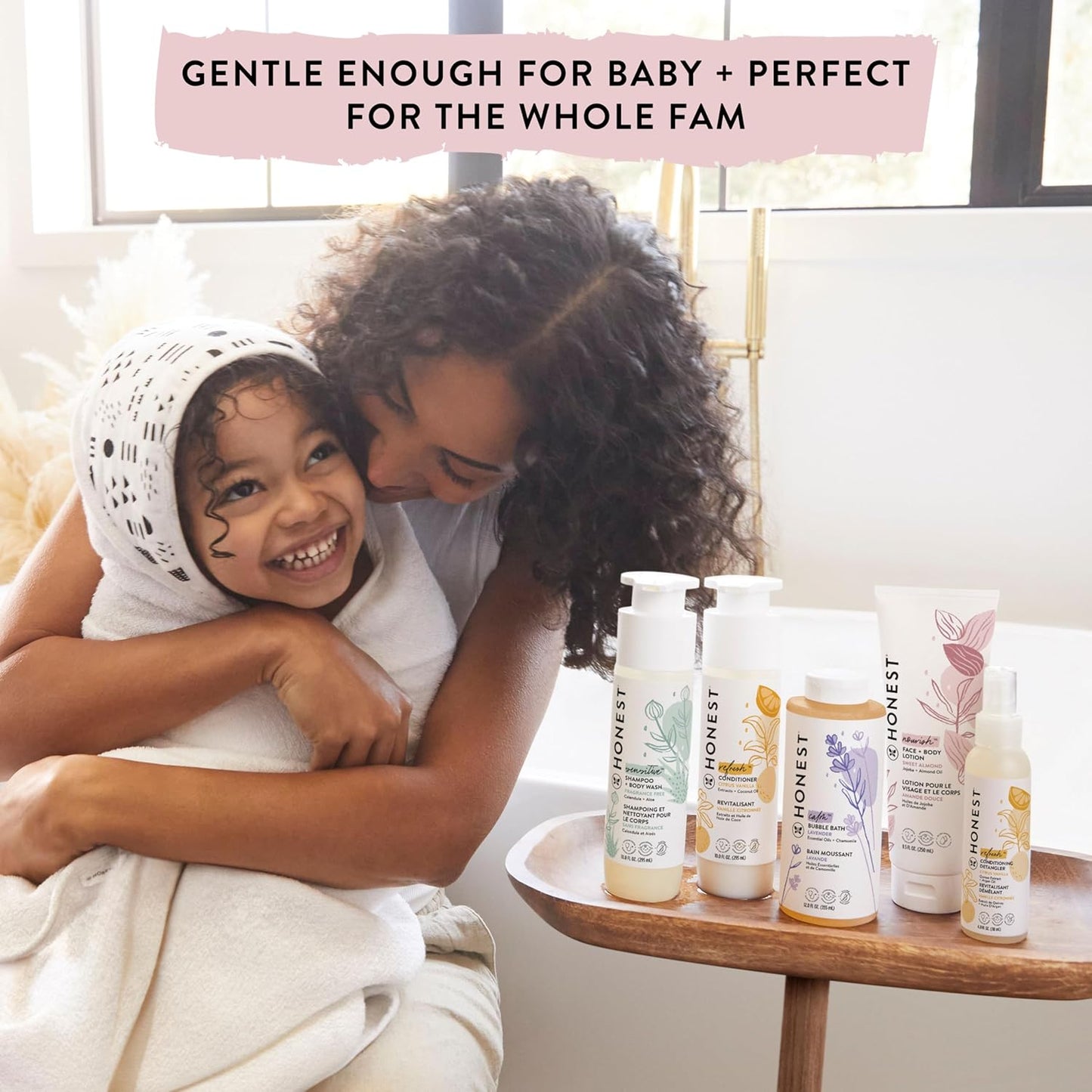 The Honest Company 2-in-1 Cleansing Shampoo + Body Wash | Gentle for Baby | Naturally Derived, Tear-free, Hypoallergenic | Sweet Almond Nourish, 10 fl oz
