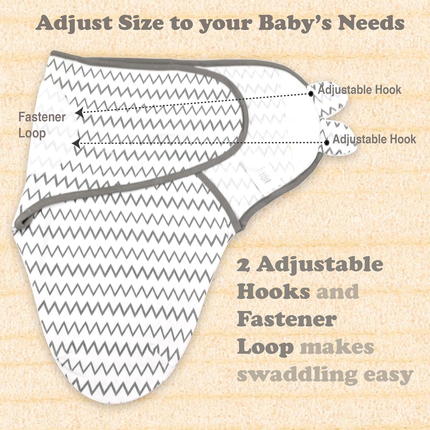 Bublo Baby Preemie Swaddles 4-7 lbs - 3-Pack Premature Babies Swaddle Sleep Sack - Premature Infant Sleeping Sack - Easy Adjustable Baby Swaddle Blanket Wrap Boy Girl (Aqua)