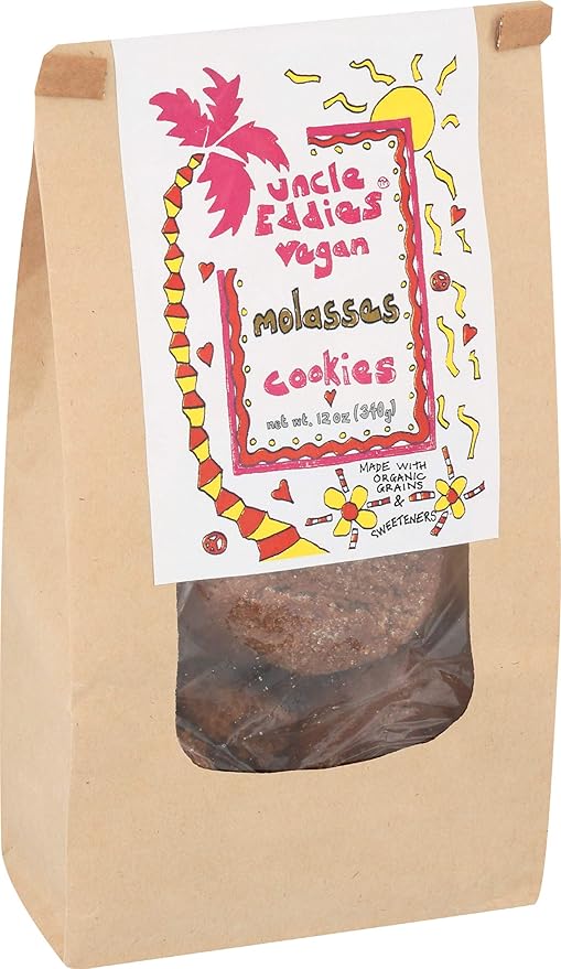 Uncle Eddie's Vegan, Organic Molasses Cookie, 12 oz